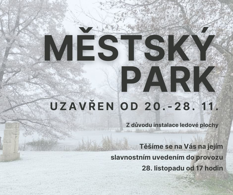 Dočasné uzavření městského parku