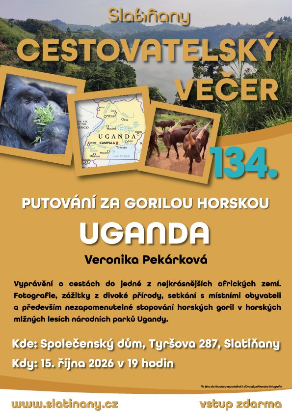 Plakát - 134. cestovatelský večer: Uganda
