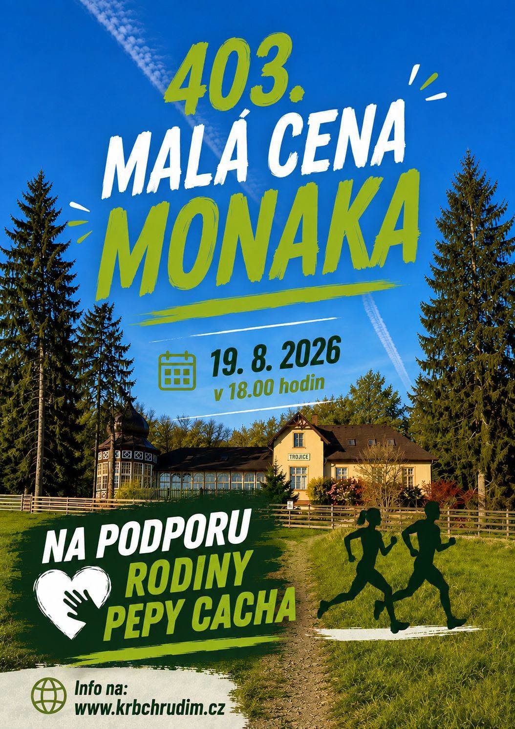 Informační plakát k 403. Malé ceně Monaka
