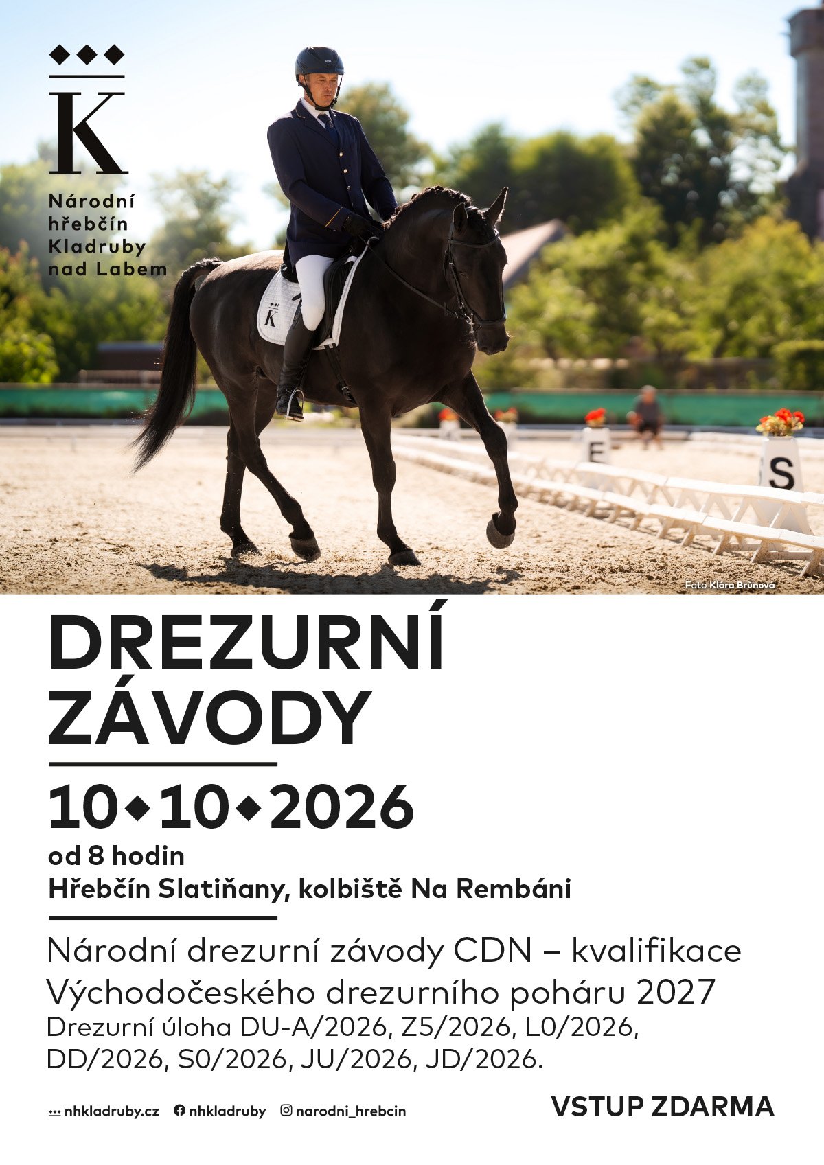 Národní drezurní závody CDN Slatiňany