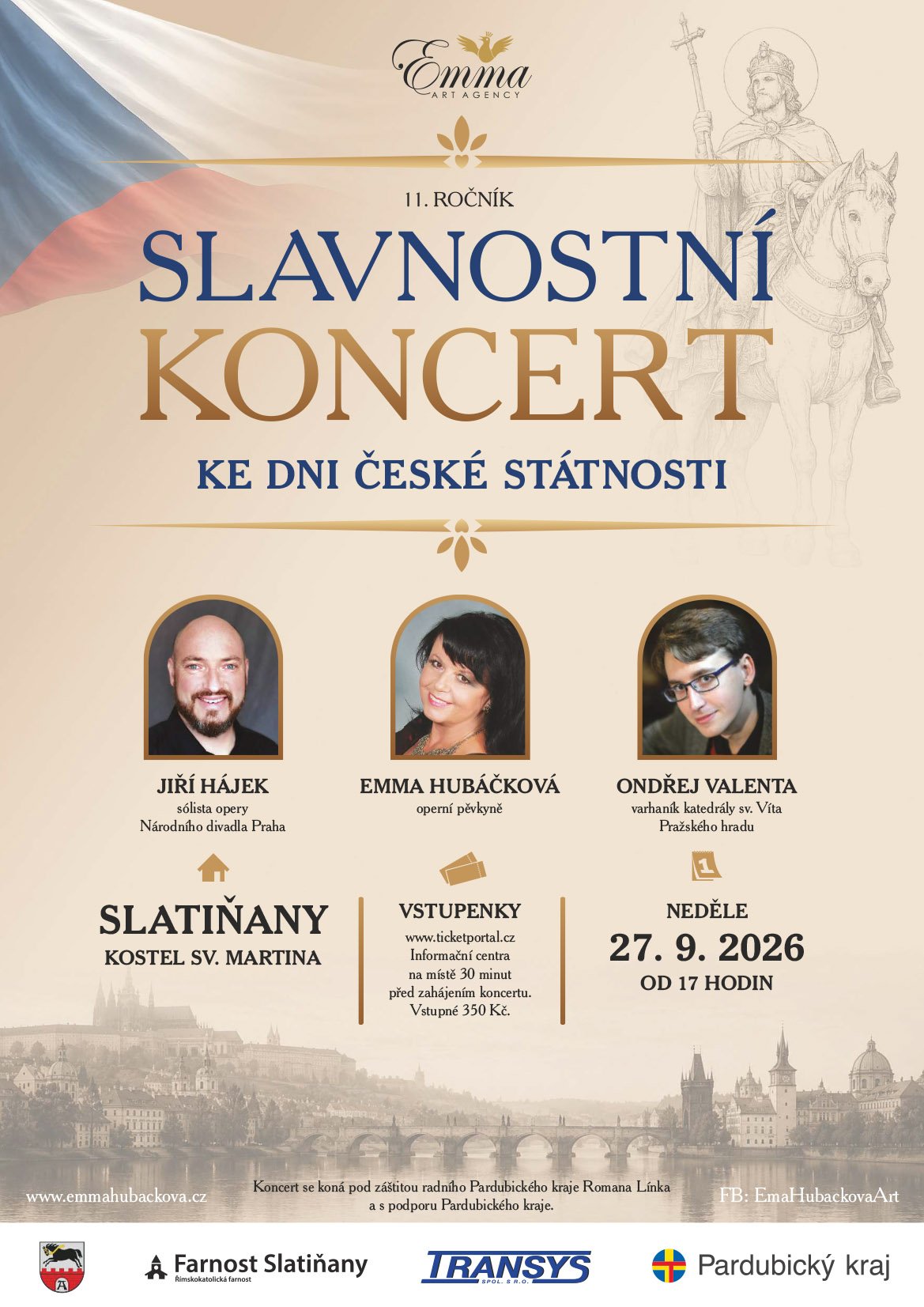 Plakát ke Slavnostnímu koncertu ke Dni české státnosti