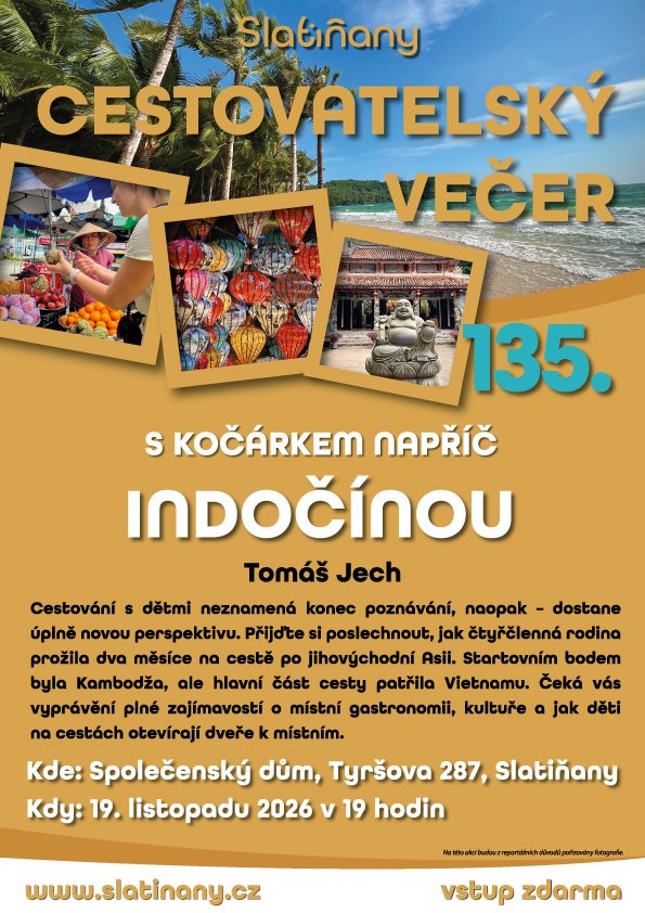 Propagační fotografie k cestovatelskému večeru S kočárkem napříč Indočínou
