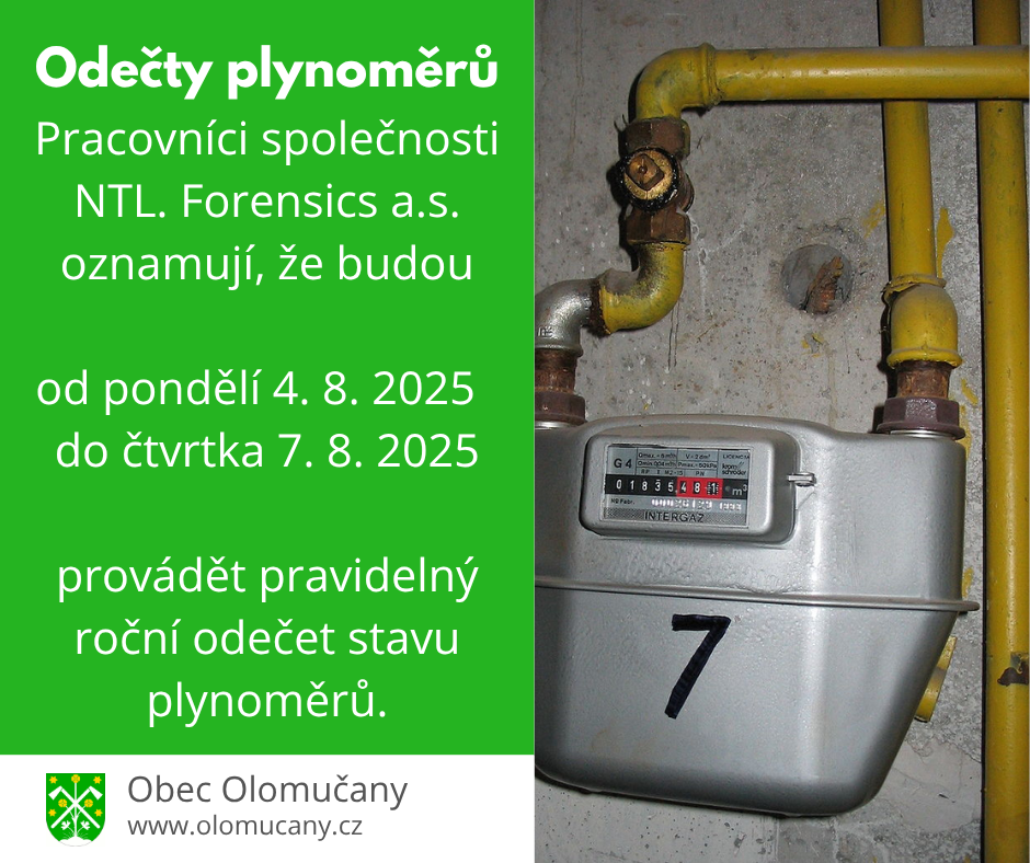 Odečty plynoměrů
