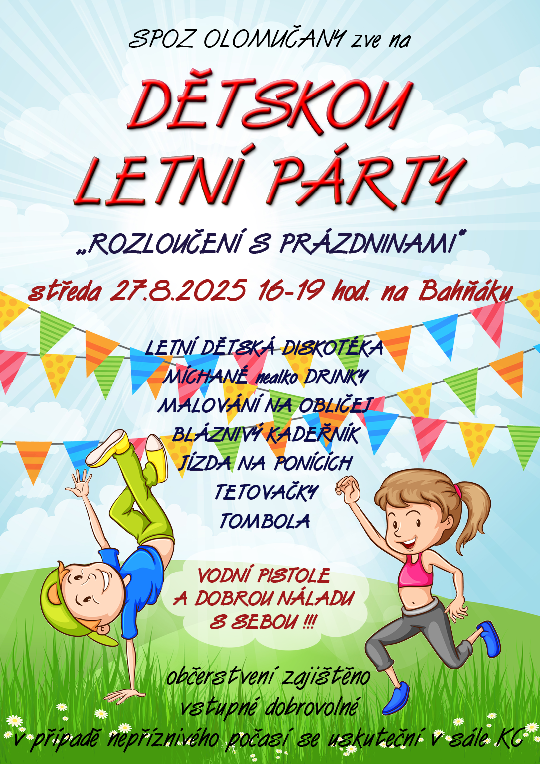 Dětská letní párty "Rozloučení s prázdninami"
