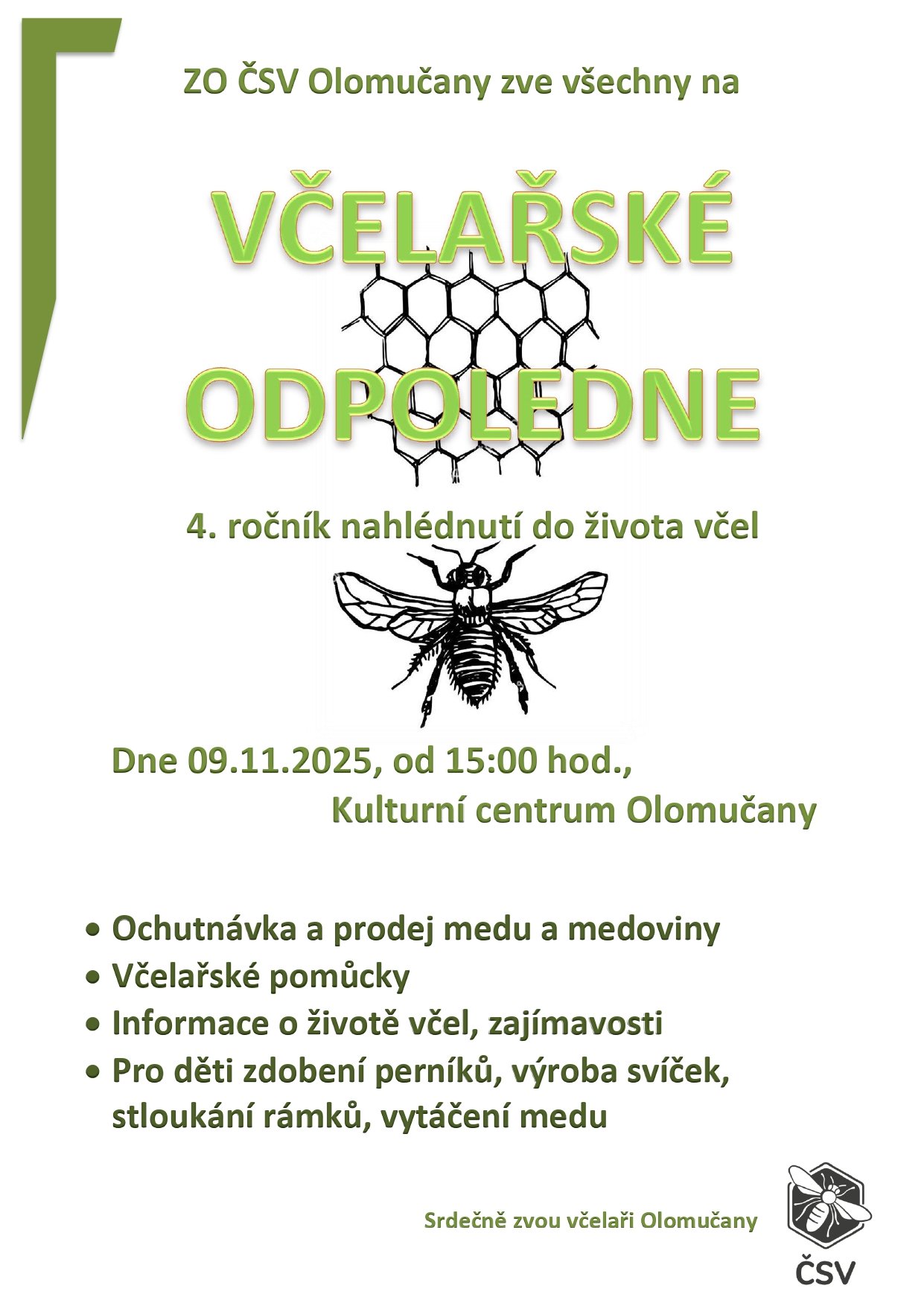 Včelařské odpoledne - již tuto neděli