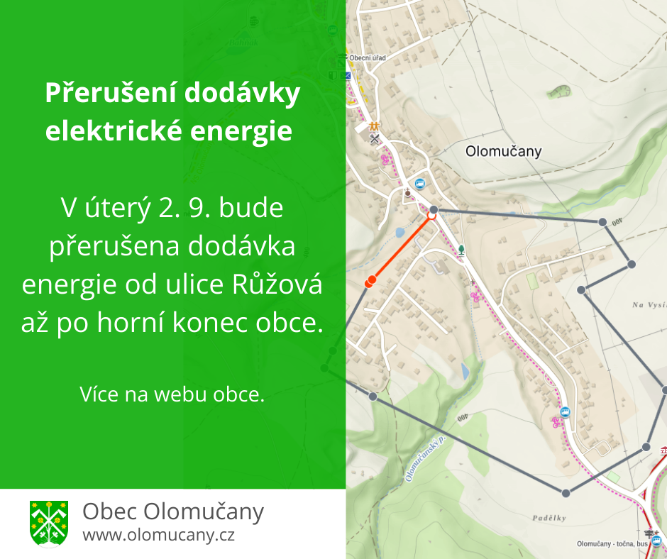 Přerušení dodávky elektrické energie