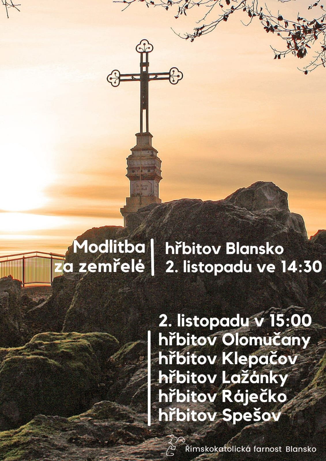 Dušičkové setkání na hřbitově