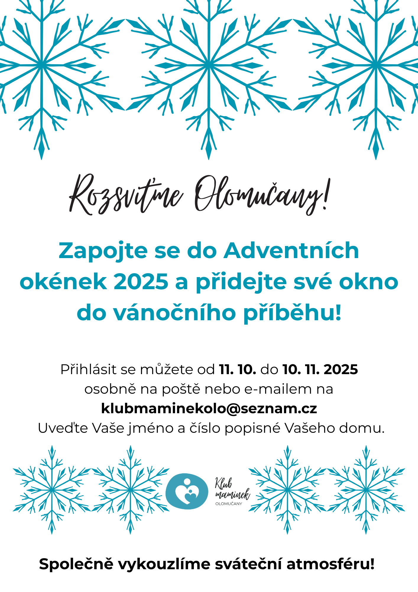 ❄️Adventní okénka: Rozsviťme Olomučany