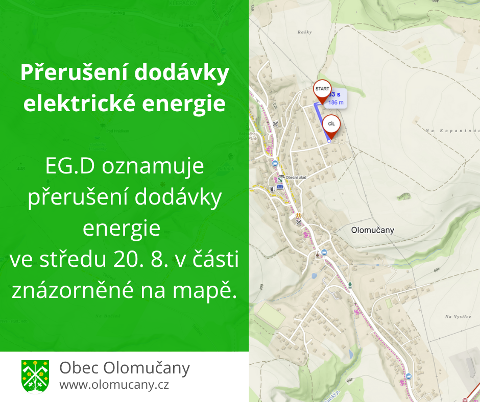 Přerušení dodávek elektrické energie