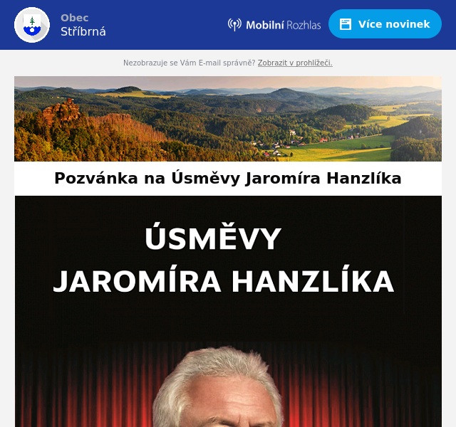 Náhledový obrázek článku: Pozvánka na Úsměvy Jaromíra Hanzlíka