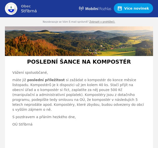 Náhledový obrázek článku: POSLEDNÍ ŠANCE NA KOMPOSTÉR