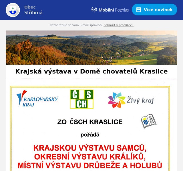 Náhledový obrázek článku: Krajská výstava v Domě chovatelů Kraslice