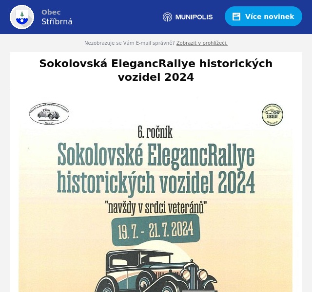 Náhledový obrázek článku: Sokolovská ElegancRallye historických vozidel 2024