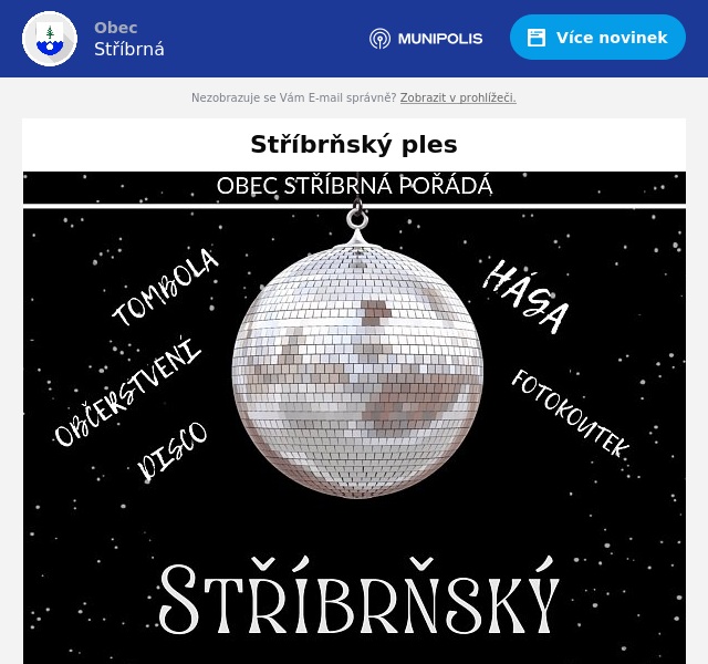 Náhledový obrázek článku: Stříbrňský ples