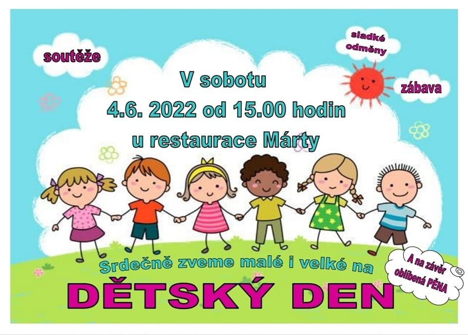 Náhledový obrázek článku: Pozvánka na Dětský den 4.6.2022