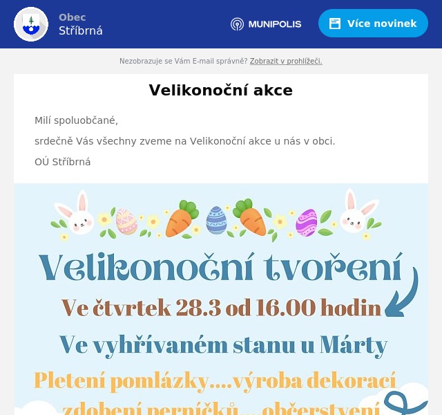 Náhledový obrázek článku: Velikonoční akce