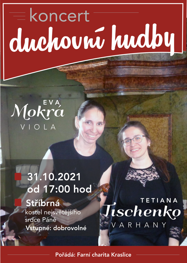 Náhledový obrázek článku: Pozvánka na koncert v kostele ve Stříbrné již 31.10.2021 od 17,00