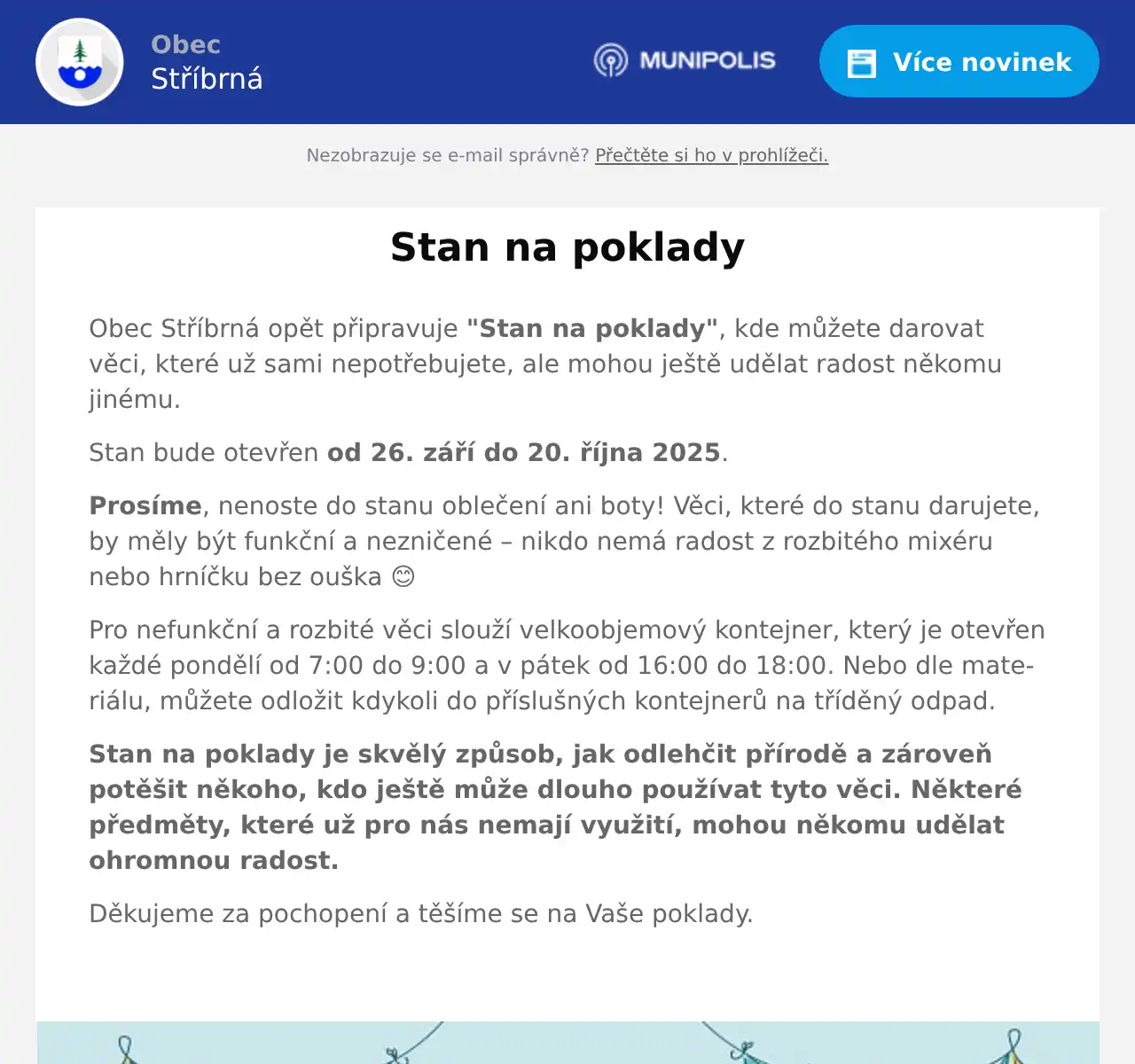 Náhledový obrázek článku: Stan na poklady