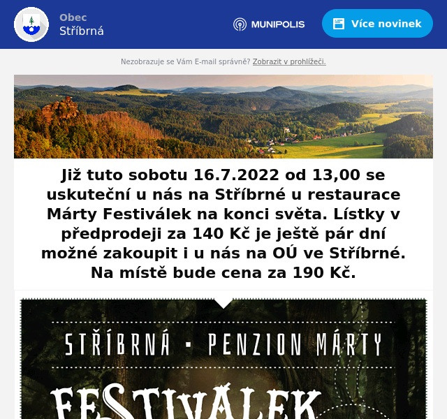 Náhledový obrázek článku: Festiválek na konci světa