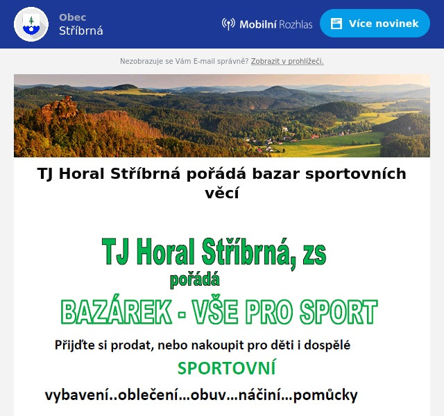 Náhledový obrázek článku: Pozvánka na bazar Horalu