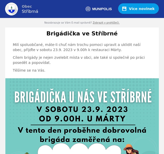 Náhledový obrázek článku: Brigádička ve Stříbrné