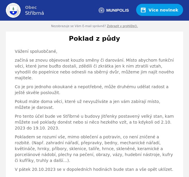 Náhledový obrázek článku: Poklad z půdy