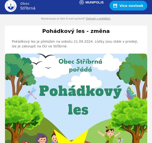 Náhledový obrázek článku: Pohádkový les - změna