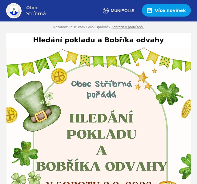 Náhledový obrázek článku: Hledání pokladu a Bobříka odvahy