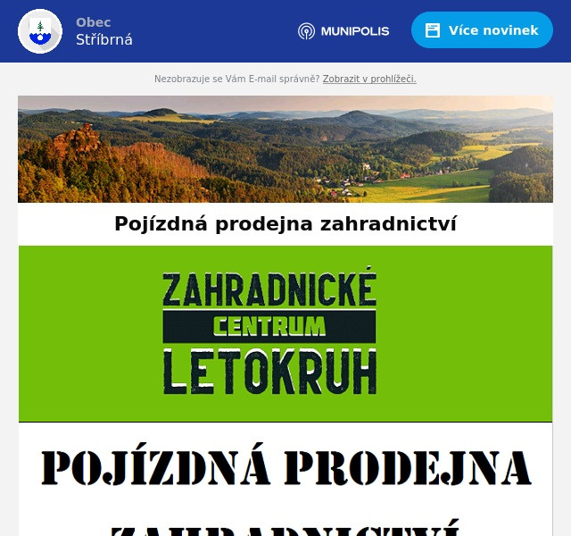 Náhledový obrázek článku: Pojízdná prodejna zahradnictví