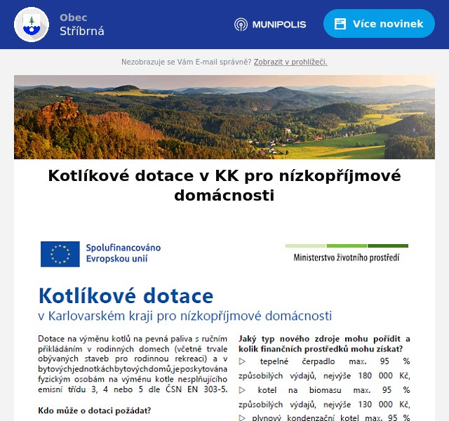 Náhledový obrázek článku: Kotlíkové dotace v KK pro nízkopříjmové domácnosti