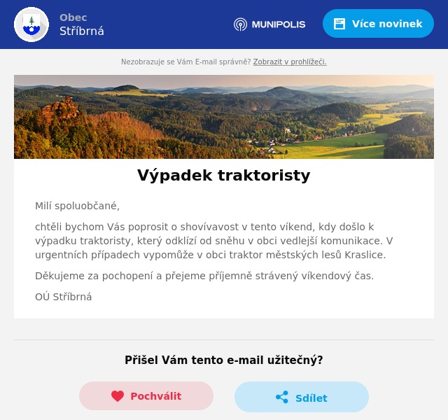 Náhledový obrázek článku: Prosba o shovívavost