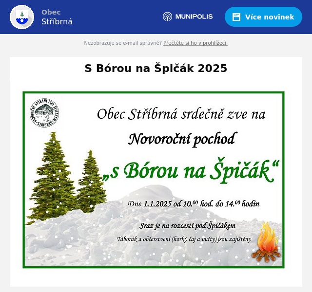 Náhledový obrázek článku: S Bórou na Špičák 2025