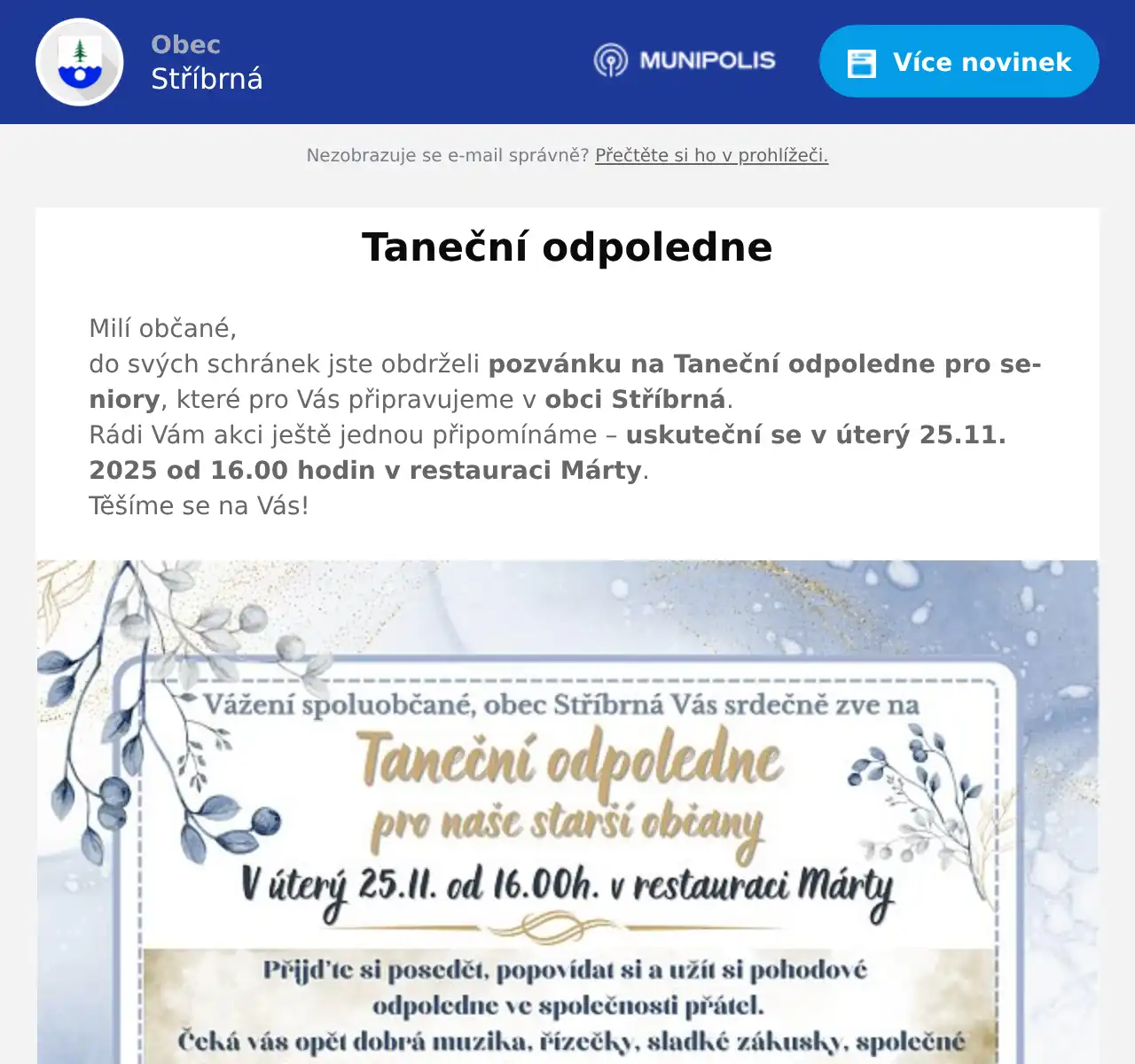 Náhledový obrázek článku: Taneční odpoledne