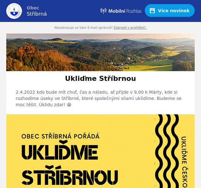 Náhledový obrázek článku: Ukliďme Stříbrnou